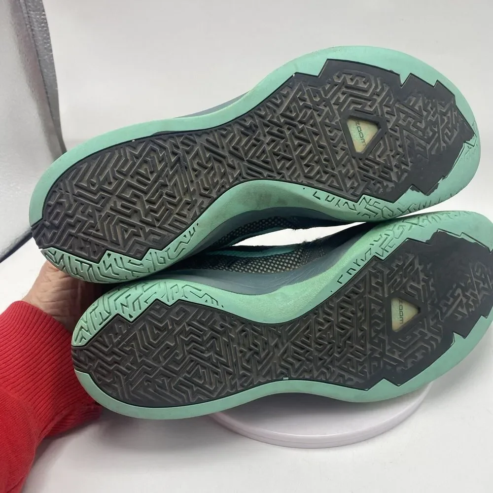 Nike Zoom Run The One Men Size 9 Green Athletic Basketball Shoes 3724